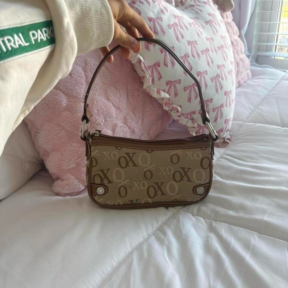 cream and brown xoxo shoulder bag/purse - Picture 2 of 5